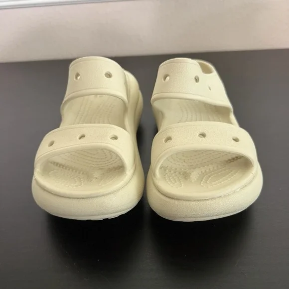 CROCS Cream Sandals - Picture 3 of 8